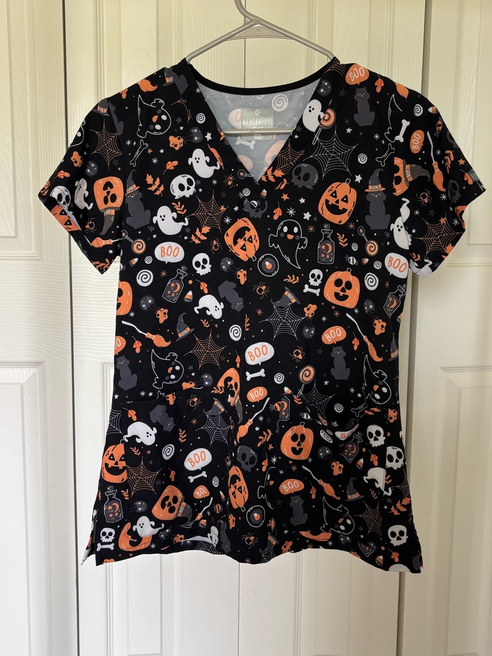 Med Couture Halloween Scrub Top